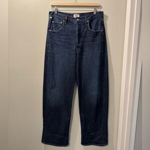 Citizens Of Humanity Ayla Baggy Deep Indigo Relaxed Jeans size 28
